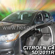 ΑΝΕΜΟΘΡΑΥΣΤΕΣ ΓΙΑ CITROEN C4 2 5D 2008-2017 ΖΕΥΓΑΡΙ ΑΠΟ ΕΥΚΑΜΠΤΟ ΦΙΜΕ ΠΛΑΣΤΙΚΟ HEKO - 2 ΤΕΜ. Auto Moto Tyres 