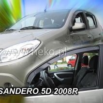 ΑΝΕΜΟΘΡΑΥΣΤΕΣ ΓΙΑ DACIA SANDERO / STEPWAY I 5D 2008-2012 ΖΕΥΓΑΡΙ ΑΠΟ ΕΥΚΑΜΠΤΟ ΦΙΜΕ ΠΛΑΣΤΙΚΟ HEKO - 2 ΤΕΜ. Auto Moto Tyres 