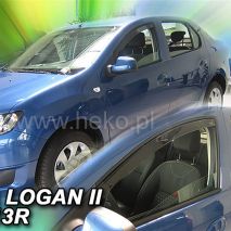 ΑΝΕΜΟΘΡΑΥΣΤΕΣ ΓΙΑ DACIA LOGAN 2 / SANDERO 2 / STEPWAY 4D 2013-2020 ΖΕΥΓΑΡΙ ΑΠΟ ΕΥΚΑΜΠΤΟ ΦΙΜΕ ΠΛΑΣΤΙΚΟ HEKO - 2 ΤΕΜ. Auto Moto Tyres 