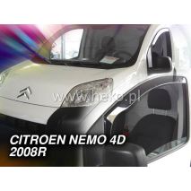 ΑΝΕΜΟΘΡΑΥΣΤΕΣ ΓΙΑ FIAT FIORINO / QUBO 4D/5D 2008-2020 / PEUGEOT BIPPER / CITROEN NEMO ΖΕΥΓΑΡΙ VAN ΑΠΟ ΕΥΚΑΜΠΤΟ ΦΙΜΕ ΠΛΑΣΤΙΚΟ HEKO - 2 ΤΕΜ. Auto Moto Tyres 