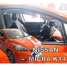 ΑΝΕΜΟΘΡΑΥΣΤΕΣ ΓΙΑ NISSAN MICRA K14 5D 2017+ ΖΕΥΓΑΡΙ ΑΠΟ ΕΥΚΑΜΠΤΟ ΦΙΜΕ ΠΛΑΣΤΙΚΟ HEKO - 2 ΤΕΜ. Auto Moto Tyres 
