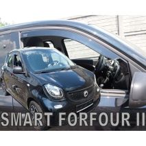 ΑΝΕΜΟΘΡΑΥΣΤΕΣ ΓΙΑ RENAULT TWINGO 5D 2014+ / SMART FORFOUR 453 5D 2014+ ΖΕΥΓΑΡΙ ΑΠΟ ΕΥΚΑΜΠΤΟ ΦΙΜΕ ΠΛΑΣΤΙΚΟ HEKO - 2 ΤΕΜ.. Auto Moto Tyres 