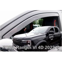 ΑΝΕΜΟΘΡΑΥΣΤΕΣ ΓΙΑ FORD RANGER 4D 2022+ /RAPTOR 2022+  ΖΕΥΓΑΡΙ ΑΠΟ ΕΥΚΑΜΠΤΟ ΦΙΜΕ ΠΛΑΣΤΙΚΟ HEKO - 2 ΤΕΜ. Auto Moto Tyres 