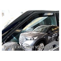 ΑΝΕΜΟΘΡΑΥΣΤΕΣ ΓΙΑ FORD EXPLORER 5D 2019+  ΖΕΥΓΑΡΙ ΑΠΟ ΕΥΚΑΜΠΤΟ ΦΙΜΕ ΠΛΑΣΤΙΚΟ HEKO - 2 ΤΕΜ. Auto Moto Tyres 