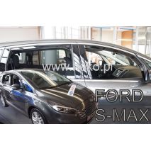 ΑΝΕΜΟΘΡΑΥΣΤΕΣ ΓΙΑ FORD S-MAX 2016+ ΣΕΤ ΑΥΤΟΚΙΝΗΤΟΥ ΑΠΟ ΕΥΚΑΜΠΤΟ ΦΙΜΕ ΠΛΑΣΤΙΚΟ HEKO - 4 ΤΕΜ. Auto Moto Tyres 
