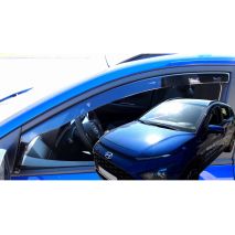 ΑΝΕΜΟΘΡΑΥΣΤΕΣ ΓΙΑ HYUNDAI BAYON 5D 2021+  ΣΕΤ ΑΥΤΟΚΙΝΗΤΟΥ ΑΠΟ ΕΥΚΑΜΠΤΟ ΦΙΜΕ ΠΛΑΣΤΙΚΟ HEKO - 4 ΤΕΜ. Auto Moto Tyres 