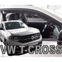 ΑΝΕΜΟΘΡΑΥΣΤΕΣ ΓΙΑ VW T-CROSS 5D 2019+ ΖΕΥΓΑΡΙ ΑΠΟ ΕΥΚΑΜΠΤΟ ΦΙΜΕ ΠΛΑΣΤΙΚΟ HEKO - 2 ΤΕΜ. Auto Moto Tyres 