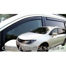 ΑΝΕΜΟΘΡΑΥΣΤΕΣ ΓΙΑ CHRYSLER PACIFICA SW 2016+ ΣΕΤ ΑΥΤΟΚΙΝΗΤΟΥ ΑΠΟ ΕΥΚΑΜΠΤΟ ΦΙΜΕ ΠΛΑΣΤΙΚΟ HEKO - 4 ΤΕΜ. Auto Moto Tyres 