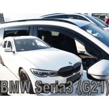 ΑΝΕΜΟΘΡΑΥΣΤΕΣ ΓΙΑ BMW 3 G21 5D 2019+ SW  ΣΕΤ ΑΥΤΟΚΙΝΗΤΟΥ ΑΠΟ ΕΥΚΑΜΠΤΟ ΦΙΜΕ ΠΛΑΣΤΙΚΟ HEKO - 4 ΤΕΜ. Auto Moto Tyres 