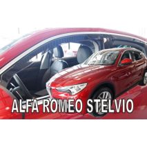 ΑΝΕΜΟΘΡΑΥΣΤΕΣ ΓΙΑ ALFA ROMEO STELVIO 5D 2017+ ΣΕΤ ΑΥΤΟΚΙΝΗΤΟΥ ΑΠΟ ΕΥΚΑΜΠΤΟ ΦΙΜΕ ΠΛΑΣΤΙΚΟ HEKO - 4 ΤΕΜ. Auto Moto Tyres 