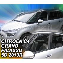 ΑΝΕΜΟΘΡΑΥΣΤΕΣ ΓΙΑ CITROEN C4 GRAND PICASSO SPACE TOURER MK2 5D 2013+ ΣΕΤ ΑΥΤΟΚΙΝΗΤΟΥ ΑΠΟ ΕΥΚΑΜΠΤΟ ΦΙΜΕ ΠΛΑΣΤΙΚΟ HEKO - 4 ΤΕΜ. Auto Moto Tyres 