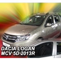 ΑΝΕΜΟΘΡΑΥΣΤΕΣ ΓΙΑ DACIA LOGAN MCV II 5D 2013+ ΣΕΤ ΑΥΤΟΚΙΝΗΤΟΥ ΑΠΟ ΕΥΚΑΜΠΤΟ ΦΙΜΕ ΠΛΑΣΤΙΚΟ HEKO - 4 ΤΕΜ. Auto Moto Tyres 