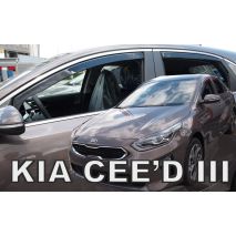 ΑΝΕΜΟΘΡΑΥΣΤΕΣ ΓΙΑ KIA CEED 5D HTB 2017+   ΣΕΤ ΑΥΤΟΚΙΝΗΤΟΥ ΑΠΟ ΕΥΚΑΜΠΤΟ ΦΙΜΕ ΠΛΑΣΤΙΚΟ HEKO - 4 ΤΕΜ. Auto Moto Tyres 