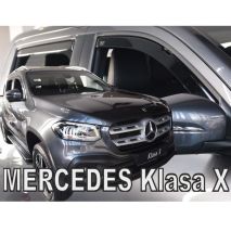 ΑΝΕΜΟΘΡΑΥΣΤΕΣ ΓΙΑ MERCEDES X-KLAS W470 4D 2017+ ΣΕΤ ΑΥΤΟΚΙΝΗΤΟΥ ΑΠΟ ΕΥΚΑΜΠΤΟ ΦΙΜΕ ΠΛΑΣΤΙΚΟ HEKO - 4 ΤΕΜ. Auto Moto Tyres 