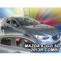 ΑΝΕΜΟΘΡΑΥΣΤΕΣ ΓΙΑ MAZDA 6 GJ 5D COMBI 08/2013+ ΣΕΤ ΑΥΤΟΚΙΝΗΤΟΥ ΑΠΟ ΕΥΚΑΜΠΤΟ ΦΙΜΕ ΠΛΑΣΤΙΚΟ HEKO - 4 ΤΕΜ. Auto Moto Tyres 