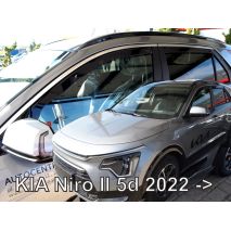 ΑΝΕΜΟΘΡΑΥΣΤΕΣ ΓΙΑ KIA NIRO 5D 2022+  ΣΕΤ ΑΥΤΟΚΙΝΗΤΟΥ ΑΠΟ ΕΥΚΑΜΠΤΟ ΦΙΜΕ ΠΛΑΣΤΙΚΟ HEKO - 4 ΤΕΜ. Auto Moto Tyres 