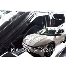 ΑΝΕΜΟΘΡΑΥΣΤΕΣ ΓΙΑ KIA EV6 5D 2021+ ΣΕΤ ΑΥΤΟΚΙΝΗΤΟΥ ΑΠΟ ΕΥΚΑΜΠΤΟ ΦΙΜΕ ΠΛΑΣΤΙΚΟ HEKO - 4 ΤΕΜ. Auto Moto Tyres 