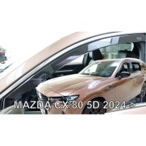 ΑΝΕΜΟΘΡΑΥΣΤΕΣ ΓΙΑ MAZDA CX 80 5D 2024+ ΣΕΤ ΑΥΤΟΚΙΝΗΤΟΥ ΑΠΟ ΕΥΚΑΜΠΤΟ ΦΙΜΕ ΠΛΑΣΤΙΚΟ HEKO - 4 ΤΕΜ. Auto Moto Tyres 