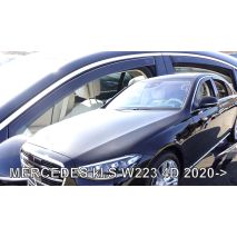ΑΝΕΜΟΘΡΑΥΣΤΕΣ ΓΙΑ MERCEDES S-KLAS W223 4D 2020+ ΣΕΤ ΑΥΤΟΚΙΝΗΤΟΥ ΑΠΟ ΕΥΚΑΜΠΤΟ ΦΙΜΕ ΠΛΑΣΤΙΚΟ HEKO - 4 ΤΕΜ. Auto Moto Tyres 