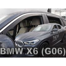 ΑΝΕΜΟΘΡΑΥΣΤΕΣ ΓΙΑ BMW X6 G06 5D 2019+ ΣΕΤ ΑΥΤΟΚΙΝΗΤΟΥ ΑΠΟ ΕΥΚΑΜΠΤΟ ΦΙΜΕ ΠΛΑΣΤΙΚΟ HEKO - 4 ΤΕΜ. Auto Moto Tyres 