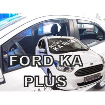 ΑΝΕΜΟΘΡΑΥΣΤΕΣ ΓΙΑ FORD KA PLUS 5D 2014+ ΣΕΤ ΑΥΤΟΚΙΝΗΤΟΥ ΑΠΟ ΕΥΚΑΜΠΤΟ ΦΙΜΕ ΠΛΑΣΤΙΚΟ HEKO - 4 ΤΕΜ. Auto Moto Tyres 