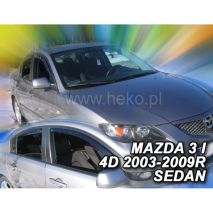 ΑΝΕΜΟΘΡΑΥΣΤΕΣ ΓΙΑ MAZDA 3 4D 2003-2009 ΣΕΤ ΑΥΤΟΚΙΝΗΤΟΥ ΑΠΟ ΕΥΚΑΜΠΤΟ ΦΙΜΕ ΠΛΑΣΤΙΚΟ HEKO - 4 ΤΕΜ. Auto Moto Tyres 