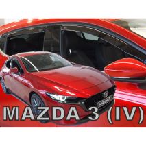 ΑΝΕΜΟΘΡΑΥΣΤΕΣ ΓΙΑ MAZDA 3 5D HB 2019+ ΣΕΤ ΑΥΤΟΚΙΝΗΤΟΥ ΑΠΟ ΕΥΚΑΜΠΤΟ ΦΙΜΕ ΠΛΑΣΤΙΚΟ HEKO - 4 ΤΕΜ. Auto Moto Tyres 
