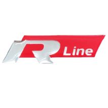 R LINE ΑΥΤΟΚΟΛΛΗΤΟ ΣΗΜΑ ΚΟΚΚΙΝΟ/ΧΡΩΜΙΟ 7,5x2,1cm ΜΕ ΕΠΙΚΑΛΥΨΗ ΕΠΟΞΕΙΔΙΚΗΣ ΡΥΤΙΝΗΣ - 1 ΤΕΜ. Auto Moto Tyres 