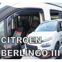 ΑΝΕΜΟΘΡΑΥΣΤΕΣ ΓΙΑ CITROEN BERLINGO III/PEUGEOT RIFTER/OPEL COMBO E 4D/5D LOV 2018+ ΣΕΤ ΑΥΤΟΚΙΝΗΤΟΥ ΑΠΟ ΕΥΚΑΜΠΤΟ ΦΙΜΕ ΠΛΑΣΤΙΚΟ HEKO - 4 ΤΕΜ. Auto Moto Tyres 