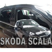 ΑΝΕΜΟΘΡΑΥΣΤΕΣ ΓΙΑ SKODA SCALA 5D 2019+ ΣΕΤ ΑΥΤΟΚΙΝΗΤΟΥ ΑΠΟ ΕΥΚΑΜΠΤΟ ΦΙΜΕ ΠΛΑΣΤΙΚΟ HEKO - 4 ΤΕΜ. Auto Moto Tyres 
