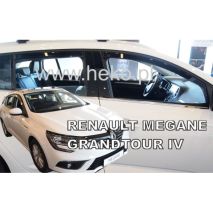 ΑΝΕΜΟΘΡΑΥΣΤΕΣ ΓΙΑ RENAULT MEGANE 5D 2016+  GRANDTOUR WAGON  ΣΕΤ ΑΥΤΟΚΙΝΗΤΟΥ ΑΠΟ ΕΥΚΑΜΠΤΟ ΦΙΜΕ ΠΛΑΣΤΙΚΟ HEKO - 4 ΤΕΜ. Auto Moto Tyres 