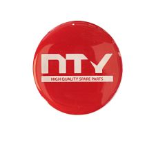 NTY ΑΥΤΟΚΟΛΛΗΤΑ ΖΑΝΤΩΝ 7,2 cm ΛΕΥΚΟ/ΜΠΟΡΝΤΟ ΣΜΑΛΤΟΥ - 4 ΤΕΜ. Auto Moto Tyres 