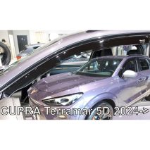 ΑΝΕΜΟΘΡΑΥΣΤΕΣ ΓΙΑ CUPRA TERRAMAR 5D 2024+ ΣΕΤ ΑΥΤΟΚΙΝΗΤΟΥ ΑΠΟ ΕΥΚΑΜΠΤΟ ΦΙΜΕ ΠΛΑΣΤΙΚΟ HEKO - 4 ΤΕΜ Auto Moto Tyres 