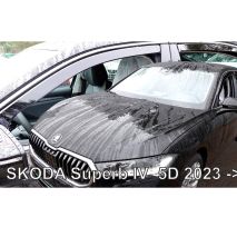 ΑΝΕΜΟΘΡΑΥΣΤΕΣ ΓΙΑ SKODA SUPERB IV 5D LIFTBACK 2023+ ΣΕΤ ΑΥΤΟΚΙΝΗΤΟΥ ΑΠΟ ΕΥΚΑΜΠΤΟ ΦΙΜΕ ΠΛΑΣΤΙΚΟ HEKO - 4 ΤΕΜ. Auto Moto Tyres 