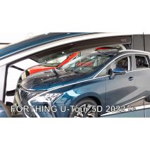 ΑΝΕΜΟΘΡΑΥΣΤΕΣ ΓΙΑ FORTHING U-TOUR 5D 2022+ ΣΕΤ ΑΥΤΟΚΙΝΗΤΟΥ ΑΠΟ ΕΥΚΑΜΠΤΟ ΦΙΜΕ ΠΛΑΣΤΙΚΟ HEKO - 4 ΤΕΜ. Auto Moto Tyres 