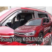 ΑΝΕΜΟΘΡΑΥΣΤΕΣ ΓΙΑ SSANGYONG KORANDO 5D 2019+ ΣΕΤ ΑΥΤΟΚΙΝΗΤΟΥ ΑΠΟ ΕΥΚΑΜΠΤΟ ΦΙΜΕ ΠΛΑΣΤΙΚΟ HEKO - 4 ΤΕΜ. Auto Moto Tyres 