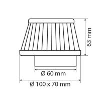ΦΙΛΤΡΟΧΟΑΝΗ ΚΩΝΙΚΗ AF-5 60mm (MOTO) PILOT PERFORMANCE Auto Moto Tyres 