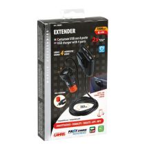 ΦΟΡΤΙΣΤΗΣ ΑΝΤΑΠΤΟΡΑΣ ΑΝΑΠΤΗΡΑ 4USB 12/24V ΜΕ ΚΑΛΩΔΙΟ 180cm 7800mA FAST CHARGE EXTENDER Auto Moto Tyres 