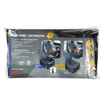 Κουτί Μεταφοράς και Προστατευτικό Κάλυμμα Καθισμάτων Αυτοκινήτου Car Pets Kennel 40x40x25 cm για Σκύλους και Κατοικίδια Ζώα σε μαύρο χρώμα με φερμουάρ και λουρί δεσίματος Lampa - 1 τεμάχιο Auto Moto Tyres 