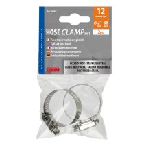 ΚΟΛΙΕΔΕΣ ΣΦΙΓΚΤΗΡΕΣ ΥΨΟΥΣ 12mm & ΔΙΑΜΕΤΡΟΥ 21>38mm ΑΠΟ ΑΝΟΞΕΙΔΩΤΟ ΑΤΣΑΛΙ 2 ΤΕΜ. Auto Moto Tyres 