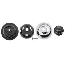 ΠΟΜΟΛΟ ΤΑΧΥΤΗΤΩΝ ΜΑΡΚΕ ΜΕ ΕΝΔΕΙΞΗ 6 ΤΑΧΥΤΗΤΩΝ ΣΕ ΧΡΩΜΙΟ-ΑΣΗΜΙ-ΜΑΥΡΟΧΡΩΜΑ ΓΙΑ FIAT 500 ABARTH 2007+ NTY - 1 ΤΕΜ. Auto Moto Tyres 