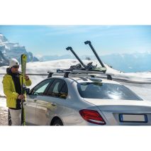 ΒΑΣΗ ΣΚΙ ΟΡΟΦΗΣ 6 ΖΕΥΓΑΡΙΑ ΣΚΙ /4 SNOWBOARD ΑΛΟΥΜΙΝΙΟΥ ΜΕ ΚΛΕΙΔΙ NORDIC-KING 80cm Auto Moto Tyres 