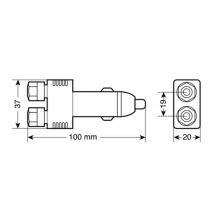 ΑΝΤΑΠΤΟΡΑΣ ΑΝΑΠΤΗΡΑ ΜΠΑΝΑΝΑ 12/24V 10A Auto Moto Tyres 