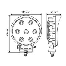 ΠΡΟΒΟΛΕΑΣ ΕΡΓΑΣΙΑΣ WL-1 21W 1400LMS 10/30V ΜΕ 7 LED 10-30V 6.000K (116x145x56mm) ΦΩΣ ΔΙΑΘΛΑΣΗΣ - 1ΤΕΜ. Auto Moto Tyres 