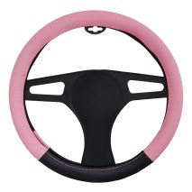 ΚΑΛΥΜΜΑ ΤΙΜΟΝΙΟΥ PINK LADY ΜΑΥΡΟ/ΡΟΖ ΟΙΚΟΛΟΓΙΚΟ ΔΕΡΜΑ 37-39cm Auto Moto Tyres 
