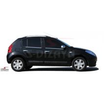 ΚΑΠΑΚΙΑ ΚΑΘΡΕΠΤΗ ΧΡΩΜΙΟΥ ΜΕΤΑΛΛΙΚΑ ΓΙΑ DACIA SANDERO 1 5D 2007-2014 Auto Moto Tyres 