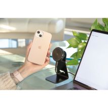 Επιτραπέζια Μαγνητική Βάση Στήριξης Κινητού Mag Wireless Stand της σειράς Optiline για Λείες, Επίπεδες Επιφάνειες με δυνατότητα ασύρματης φόρτισης Max Power 15W, 15 μαγνήτες και 2 αυτοκόλλητα, μεταλλικά δακτυλίδια Auto Moto Tyres 