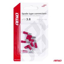 ΦΙΣΑΚΙΑ ΘΗΛΥΚΑ ΚΟΚΚΙΝΑ FDD1 1,25-110 /10A/ 3,8mm ΑΜΟ - 10 ΤΕΜ. Auto Moto Tyres 