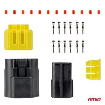 ΦΙΣΑ ΣΥΝΔΕΣΗΣ ΜΕ ΥΠΟΔΟΧΗ 6 PIN Φ2,2mm ΑΔΙΑΒΡΟΧΗ AMIO - 1 τεμ. Auto Moto Tyres 