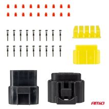 ΦΙΣΑ ΣΥΝΔΕΣΗΣ ΜΕ ΥΠΟΔΟΧΗ 10 PIN Φ2,2mm ΑΔΙΑΒΡΟΧΗ AMIO - 1 τεμ. Auto Moto Tyres 
